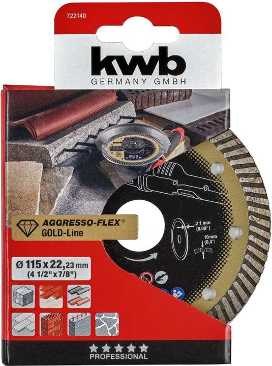 Immagine prodotto kwb Disco da taglio diamantato Goldline 115