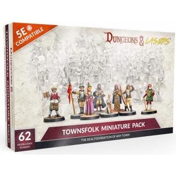Archon Studio Dungeon & Lasers - Décors - Pacchetto miniature Townsfolk (Inglese)