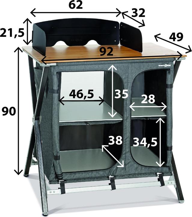 Image du produit Brunner Mercury Cross Square Cooker HWT cabinet de cuisine