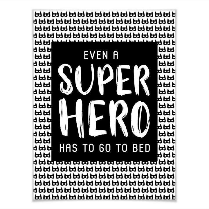Produktbild Trenddeko Even a super hero - Muster (80 x 100 cm)