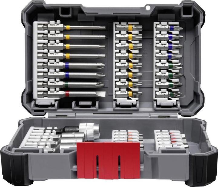Produktbild Bosch Professional Zubehör Schrauberbit-Set, 45-teilig (Innensechsrund TX, Sechskant (hexagonal), Kreuz Pozidriv PZ, Kreuz Phillips PH)