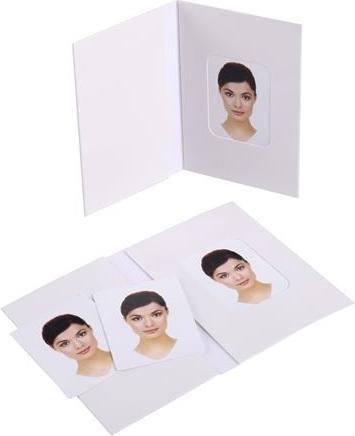 Actual product image Benel Passport Photo Folder White 500 pcs.