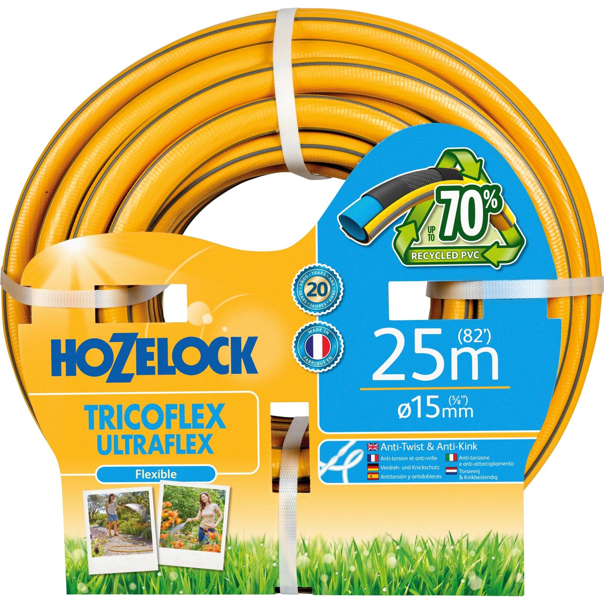 Hozelock, Tubo da giardino, 117041 Tricoflex Ultraflex Slang (25 m, 25 mm)