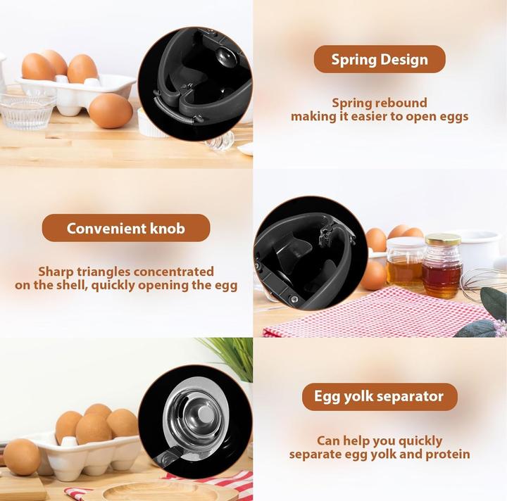 Produktbild ASMI 2-in-1 Edelstahl Eieröffner