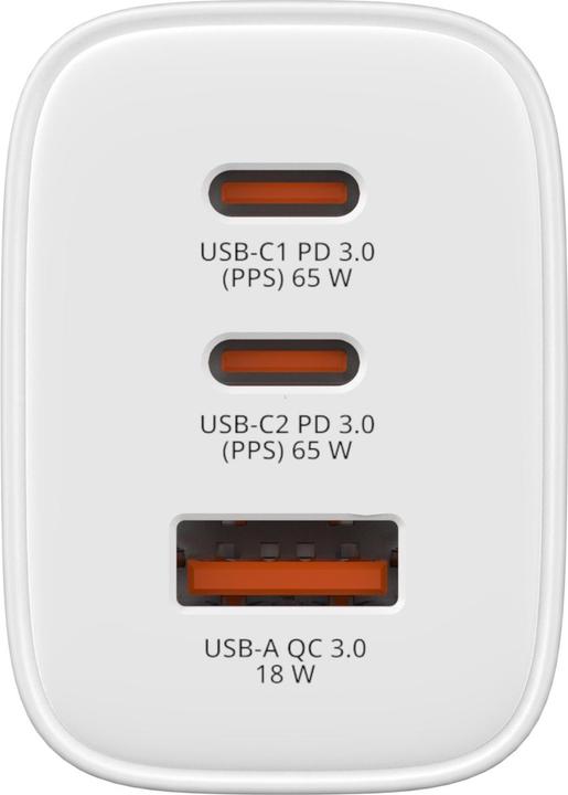 Immagine prodotto Verbatim GaN III Essentials Charger 3 Port 65W USB-A/C white (65 W, 3 porte)