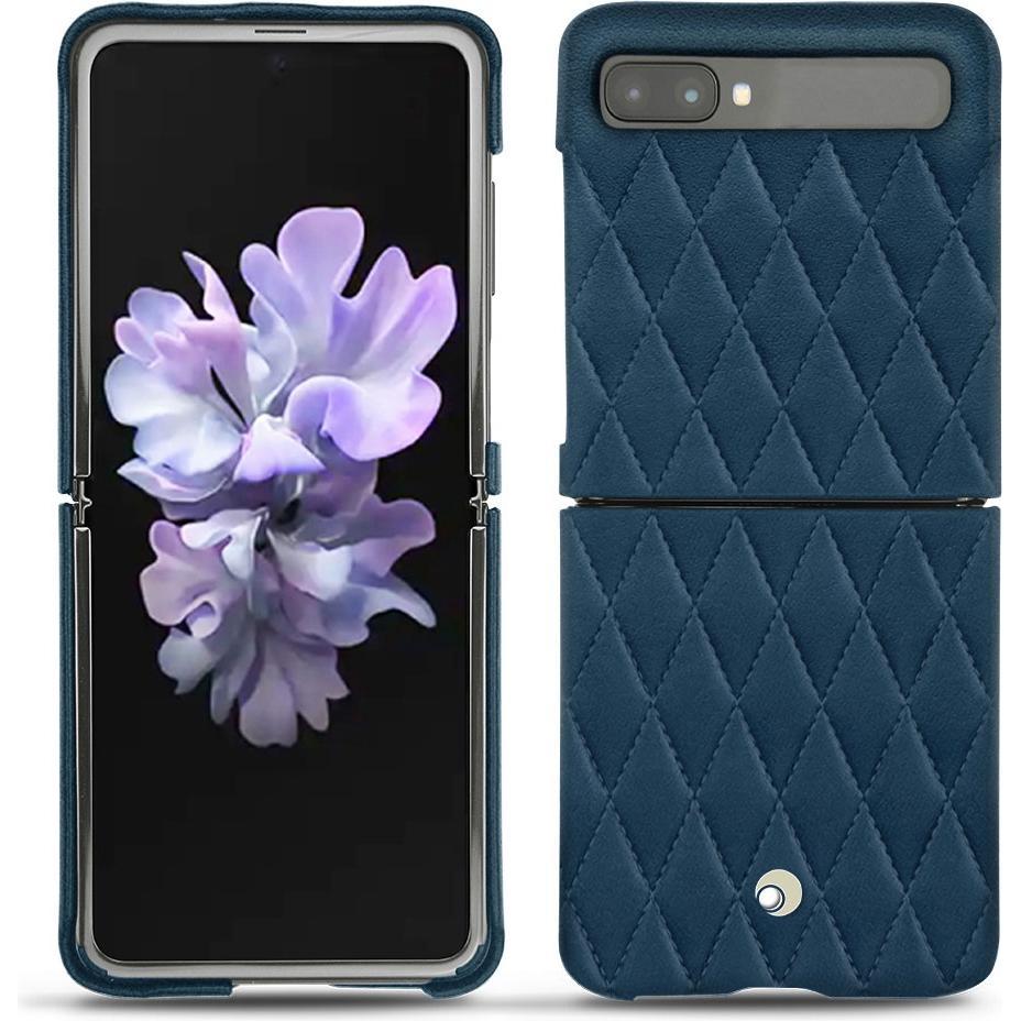Noreve Lederschutzhülle (Samsung Galaxy Z Flip), Smartphone Hülle, Blau