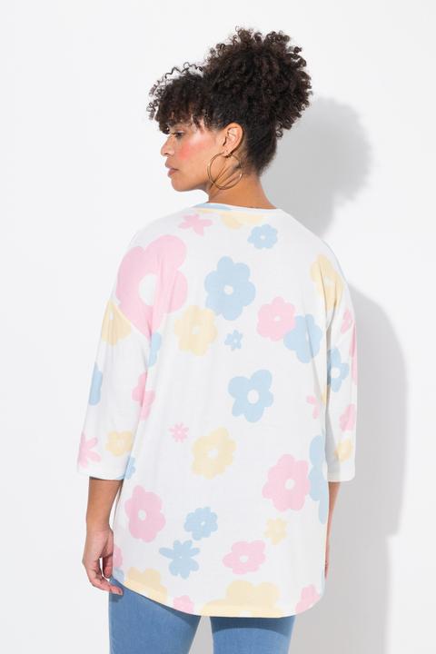 Produktbild Miamoda Pullover, oversized, Blumen, glänzendes Statement (42, 44)