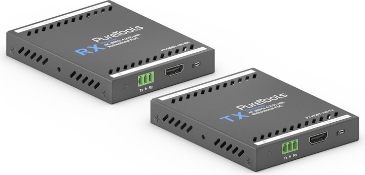 Actual product image Puretools Extender Set PT-HDBT-100 4K HDMI HDBaseT