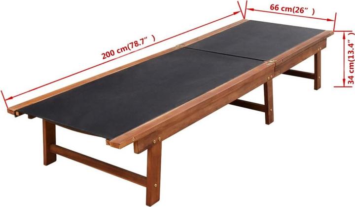 Produktbild vidaXL Sonnenliege (200 cm)