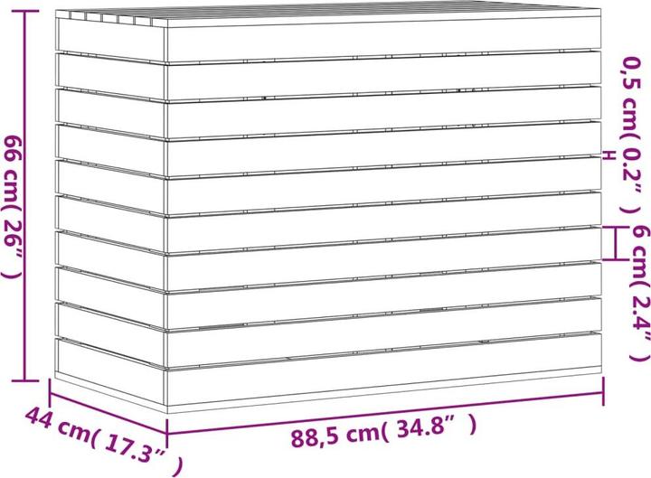 Actual product image vidaXL Wäschetruhe