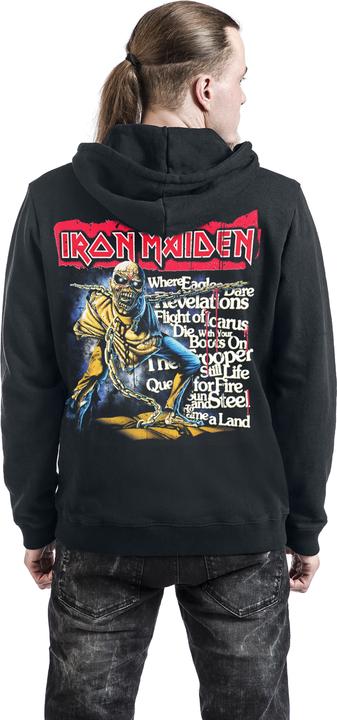 Produktbild Iron Maiden POM Red Strip Logo Tracklist (L)