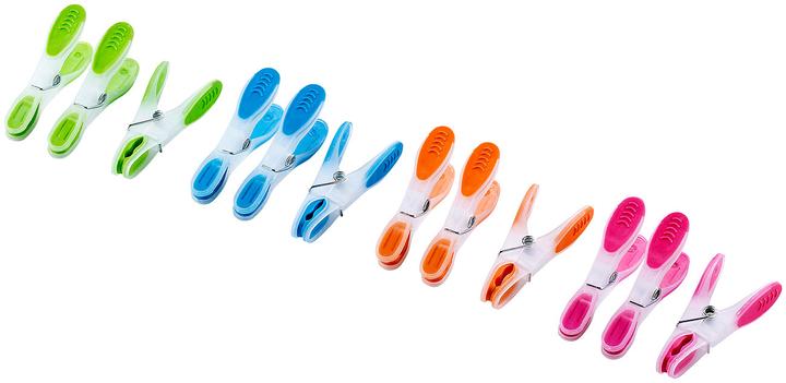 Produktbild Pearl Extra starke Wäscheklammern mit Soft-Grip, 25 Stück, in 4 Farben