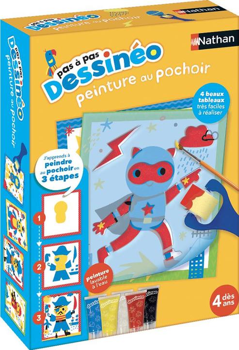 Image du produit Nathan Dessineo Peinture Au Pochoir Personnages (Fr)