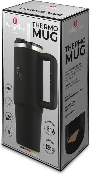 Produktbild BerlingerHaus Haus Thermobecher Black Silver Collection (1 l)