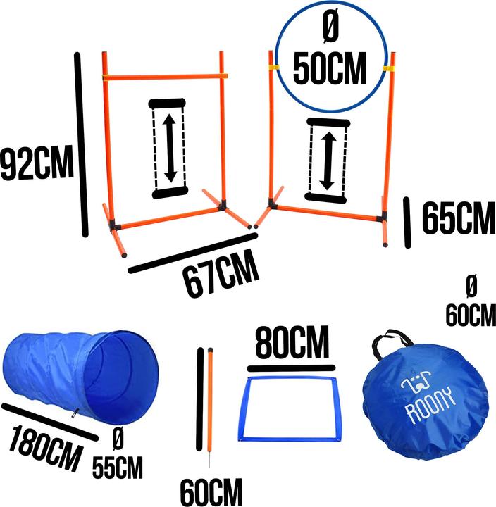 Immagine prodotto Roony Kit di allenamento per l'agilità (Destrezza)