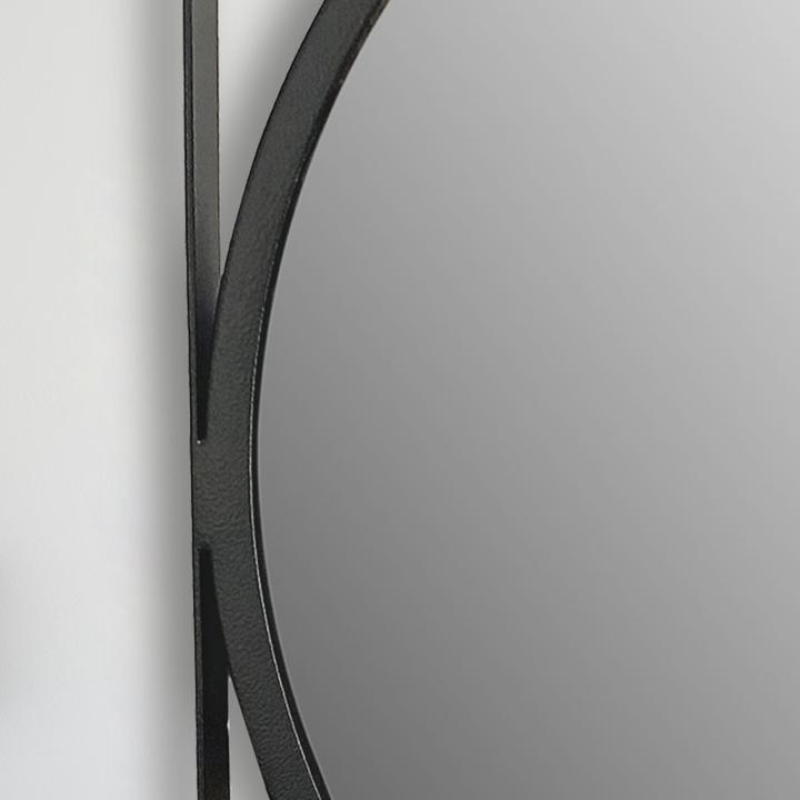 Image du produit FineBuy miroir mural miroir d'entrée rond métal 54x54 cm miroir suspendu (54 x 54 cm)