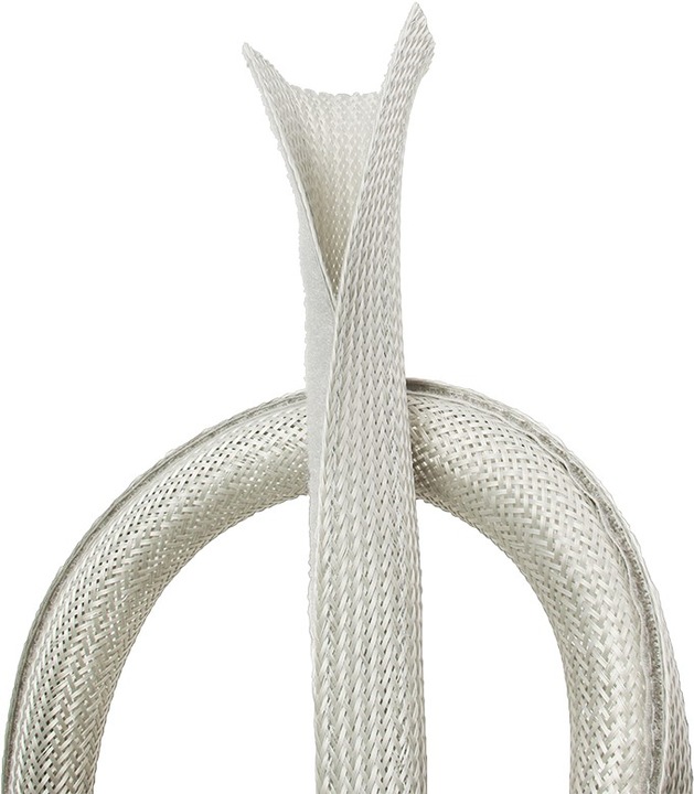 Produktbild LogiLink Kabelbündel-Gewebeschlauch, grau (Kabeldurchlass, 180 cm)
