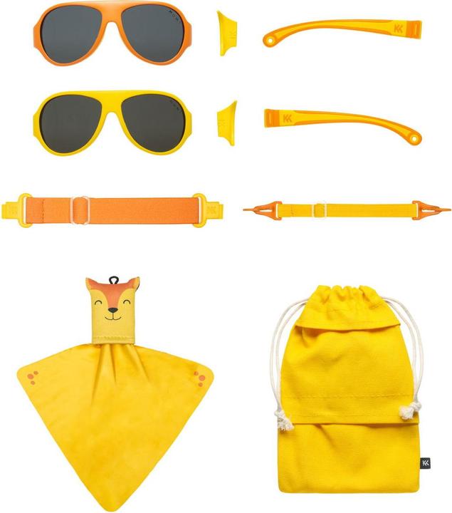 Image du produit Mokki Lunettes de soleil enfants jaune 2-5 ans click & change