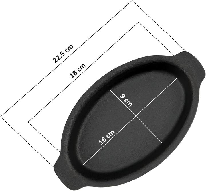 Actual product image BBQ-Toro 6-teiliges Servierpfännchen Set