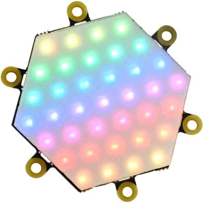 M5Stack Neo HEX 37 Scheda LED RGB WS2812C, Scheda + Kit di sviluppo