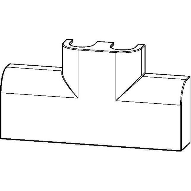Oventrop OV Design-Abdeckung für Multiblock T-RTL verchromt, Zubehör Heizen