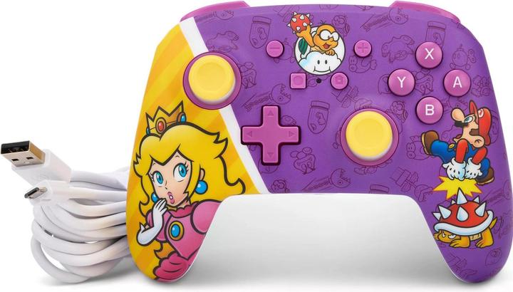 Immagine prodotto PowerA Enhanced Wired Controller - Princess Peach Battle (Switch, Switch OLED)
