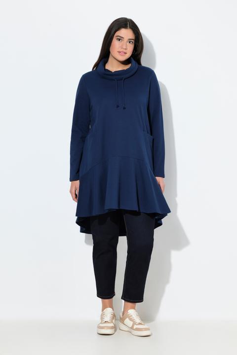Produktbild Ulla Popken Longsweater, Volant, Stehkragen, Langarm, Taschen (50, 52)