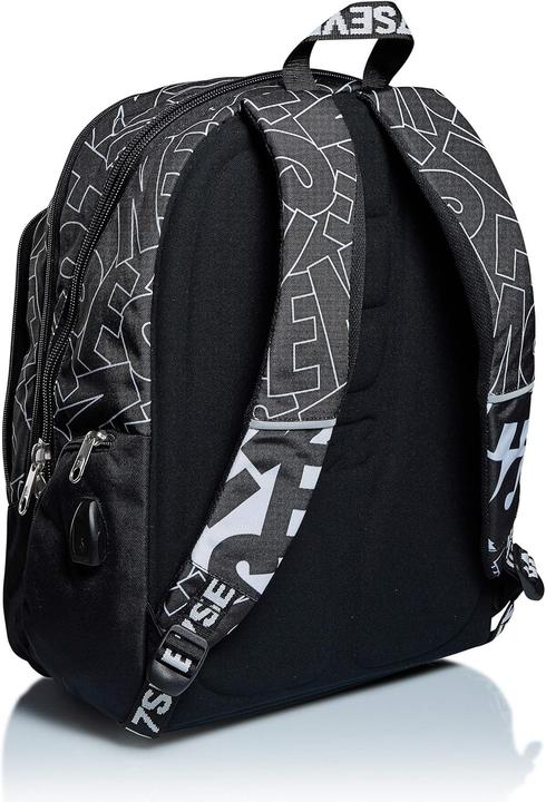 Actual product image Seven Advanced Alpha Beat Unisex Two Compartment School Backpack