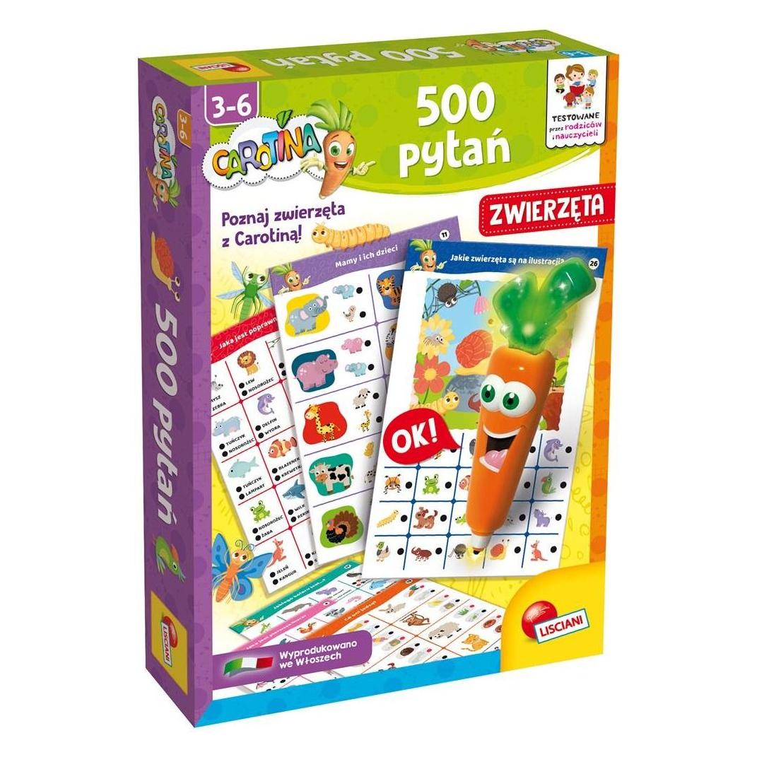 Lisciani Spel Carotina 500 Vragen - Dieren