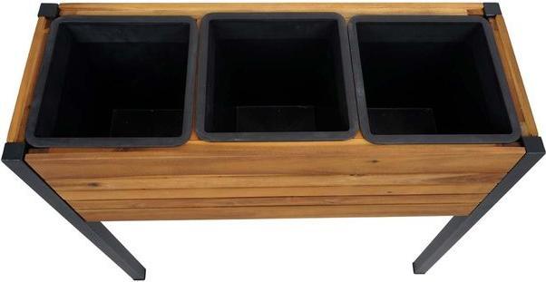 Immagine prodotto Mendler Fioriera HWC-L22, 75x81x30cm per esterni in alluminio acacia, marrone