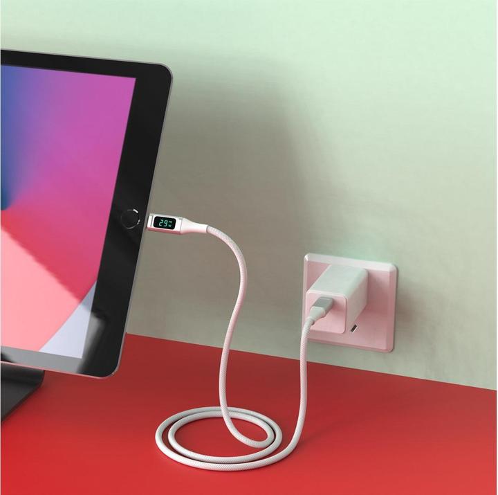 Image du produit 4smarts Câble USB 2.0 DigitCord jusqu'à 30W USB C - Lightning 1,5 m (1.50 m, USB 2.0)