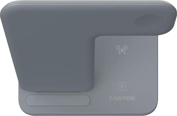 Produktbild Canyon WS-303, kabelloses 3-in-1-Ladegerät, mit Touch-Taste für fliessendes Wasserlicht, Eingang 9 V (15 W)