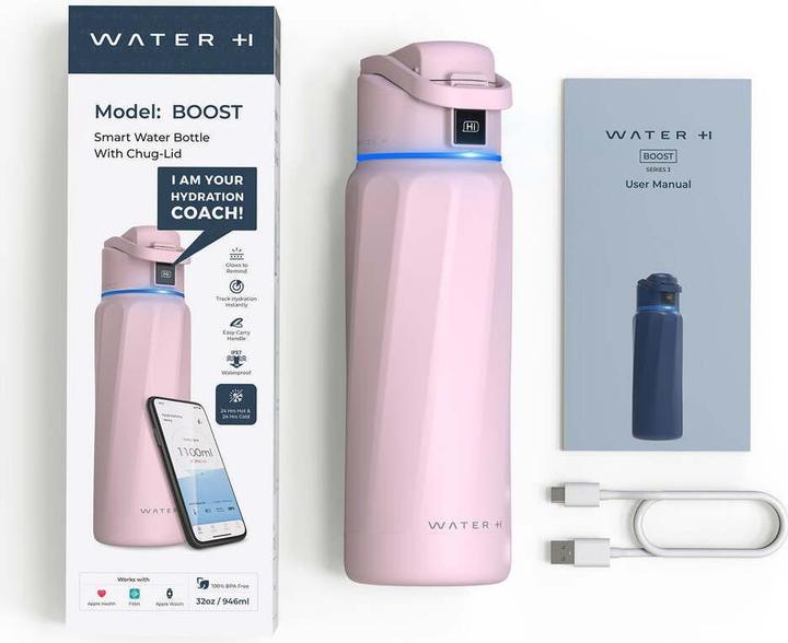 Actual product image WaterH BOOST Chug Lid - Pink (32oz./946ml) (0.95 l)