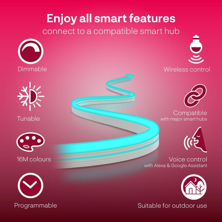 Actual product image Innr Smart Outdoor Flex (RGBW, 400 cm, Indoor, Outdoor)
