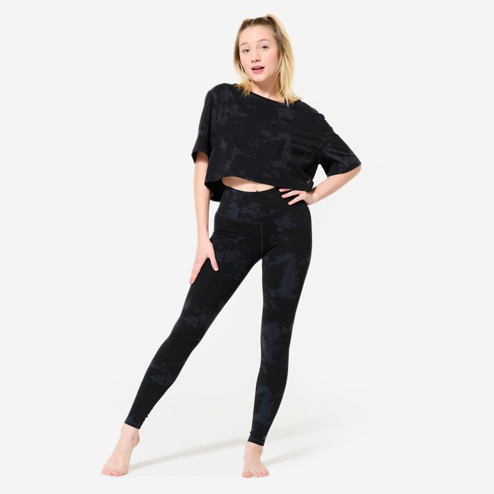 Image du produit Starever Legging danse moderne taille haute ceinture plate femme (S)
