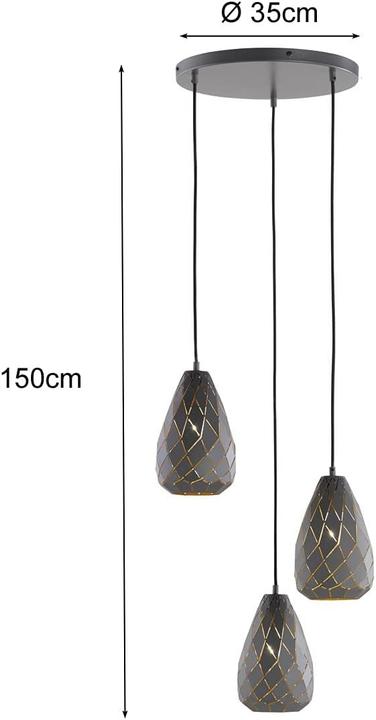 Actual product image Trio Onyx (E27, 470 lm)