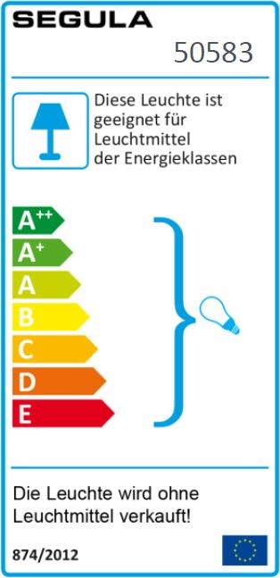 Energie-Label Segula Pendelleuchte New York Porzellan weiss (E40)