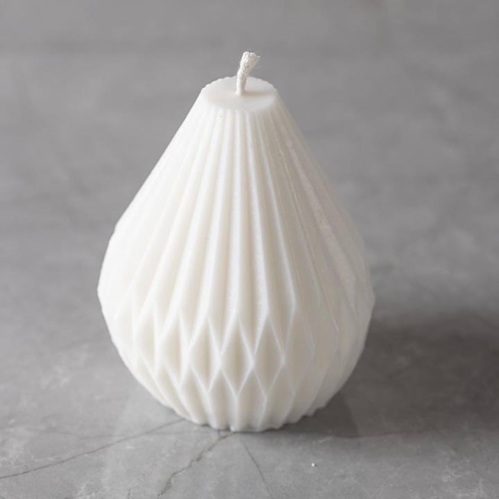 Actual product image Creativ Company Silicone Mould - Ribbed Teardrop Shape (371196)