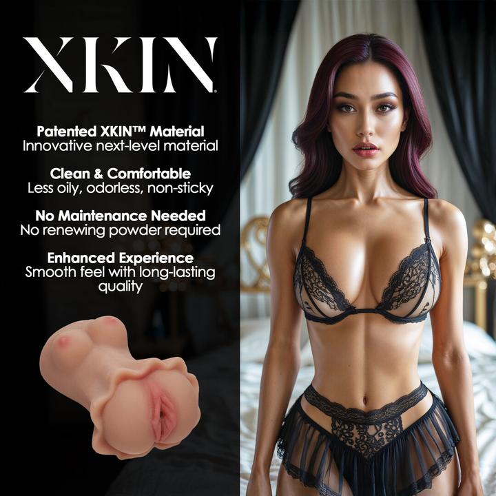 Produktbild Xkin Secret Affairs - Ambered Enchantress Amara - TPE Large Masturbator - 378g - Tan
