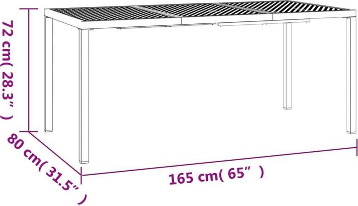 Produktbild vidaXL Gartentisch