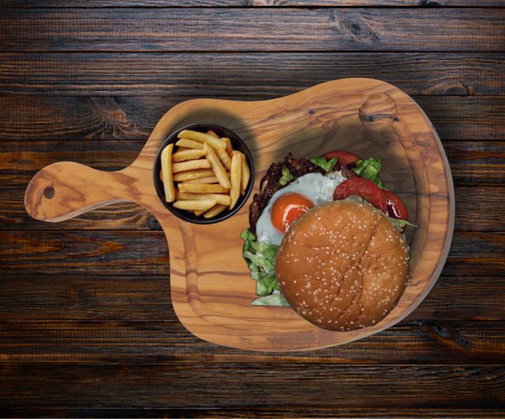 Produktbild Natura Punto Steak-Brett mit Saftrille, 40 x 24 cm, Olivenholz