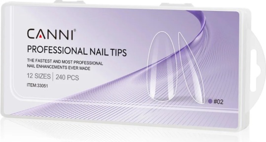 Canni Nail Tip (Kunstnägel, Clear)