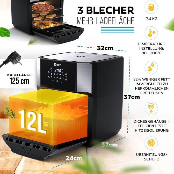 Produktbild Balter Heissluftfritteuse HL-1200-BL