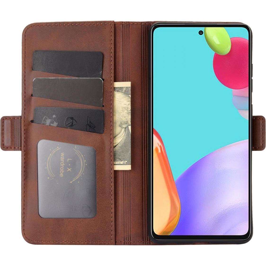 Thumbnail - Screenguard Samsung Galaxy A52 CardLounge Lederhülle (Samsung Galaxy A52), Smartphone Hülle, Braun