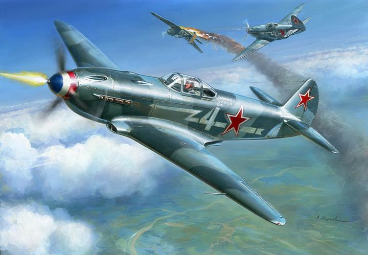 Actual product image Carson 1:72 WWII Yak-3 Soviet fighter plane