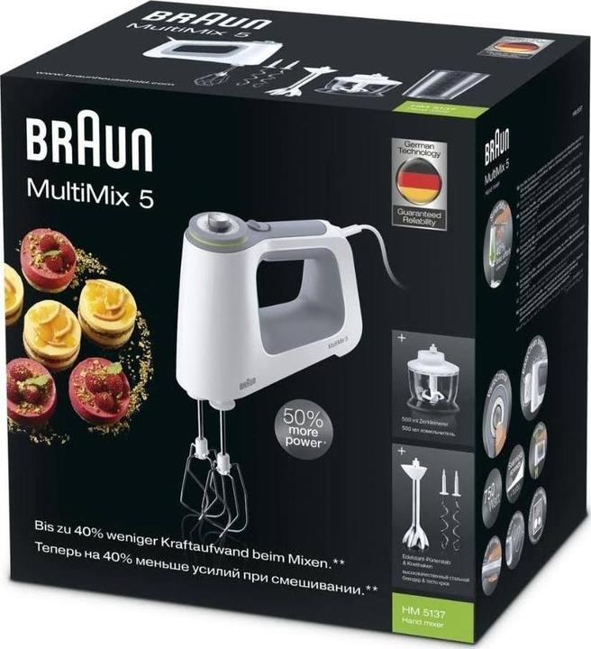 Actual product image Braun MultiMix 5 HM5137WH (750 W)