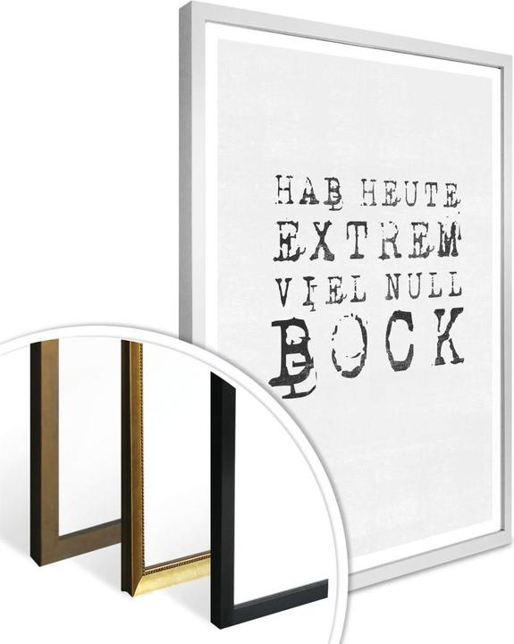 Actual product image Trenddeko Have today extremely much zero Bock (30 x 40 cm)