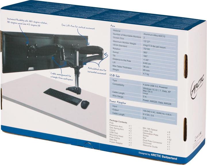 Immagine prodotto Arctic Terminale Z2-3D Gen 3 da 86,4 cm (34 pollici) Nero (Tavolo, 34")