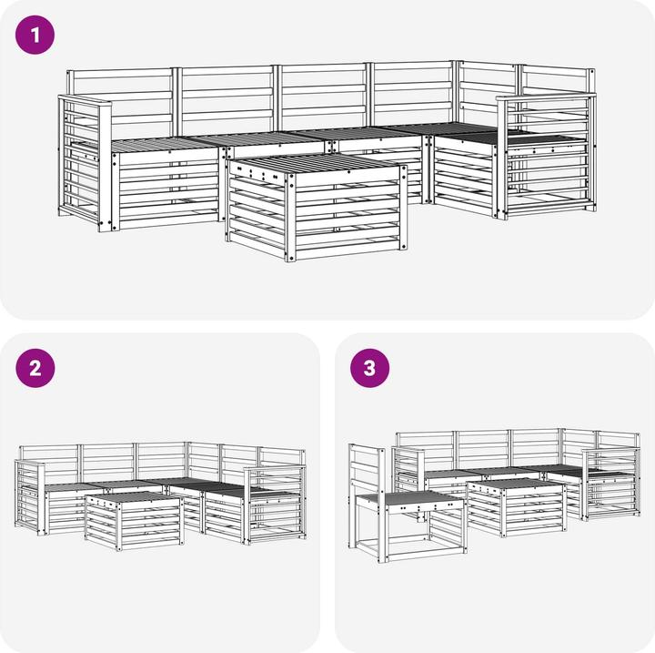 Produktbild vidaXL Outdoor-Sofa