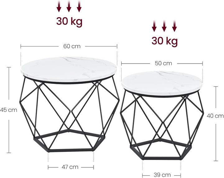 Produktbild Vasagle 2er-Set Couchtische